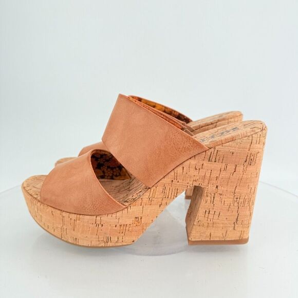 Korks Kork Ease Dezi Sandals Platform Brown Vegan Strappy Chunky Heel Size 11 - Picture 8 of 15